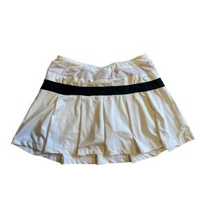 Slazenger Golf Skort Pleated White Black Pink Womens M Athletic Tennis Skirt